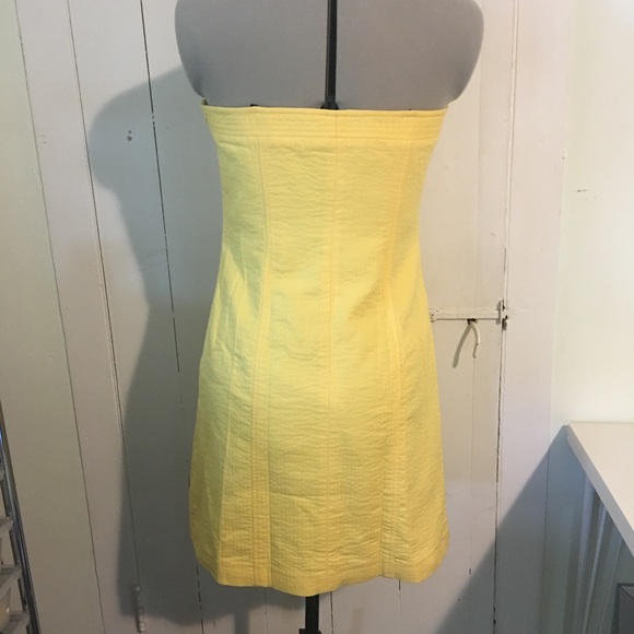 Laundry by Shelli Segal yellow strapless dress - Picture 2 of 8